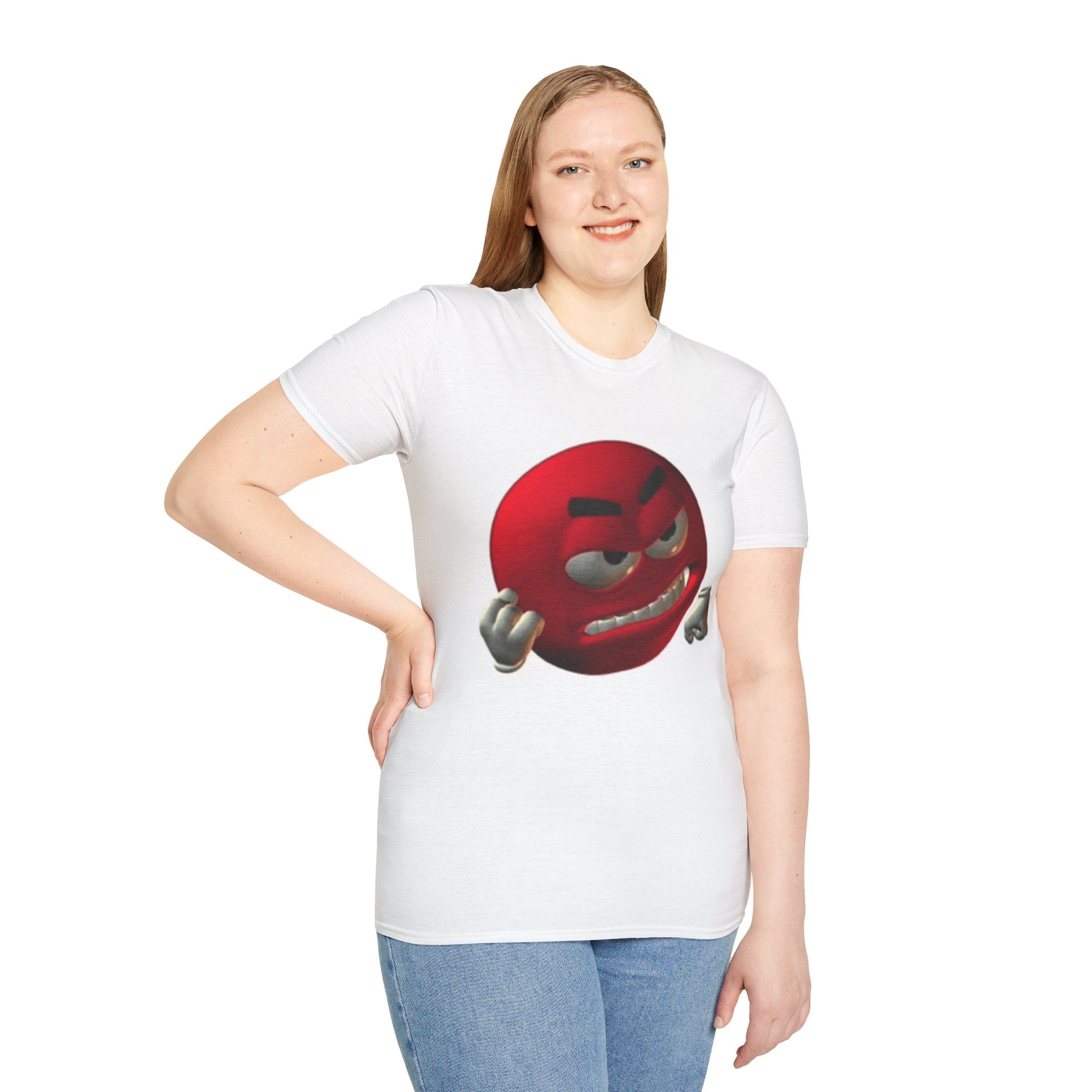 Red Angry Emoji T-Shirt