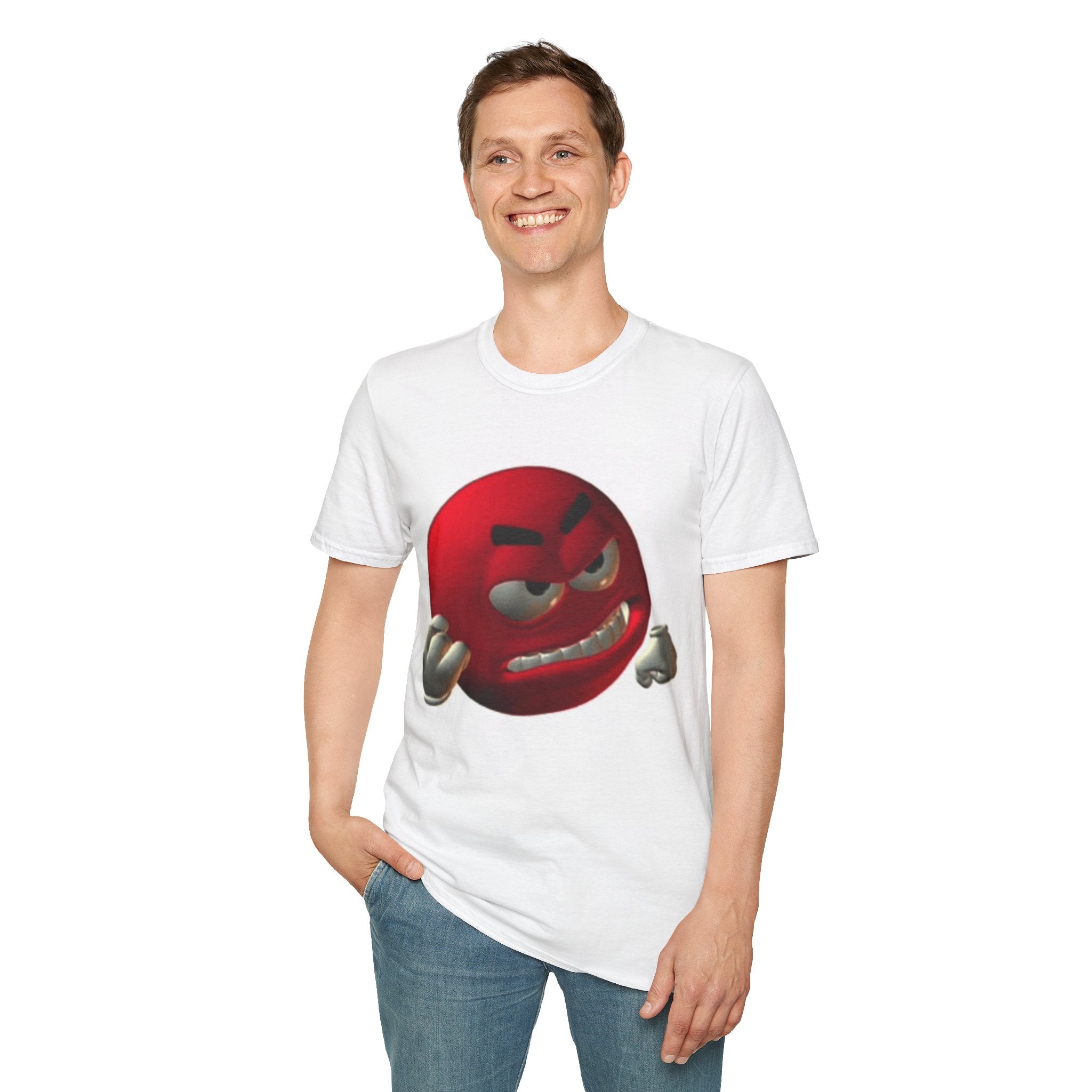 Red Angry Emoji T-Shirt