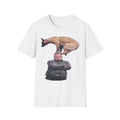 Funny Dog Balancing On Mans Head Meme Shirt