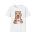 Funny Rizz Dog T-Shirt — Meme Pitbull Portrait Tee